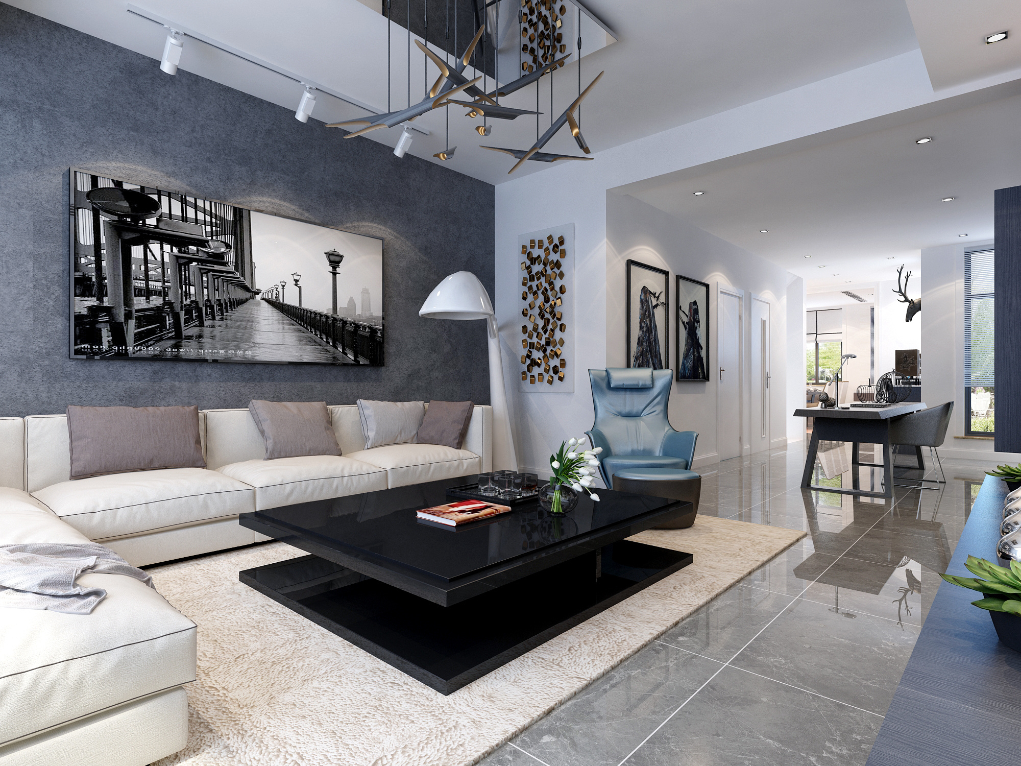 集成墙面装修出来的效果图