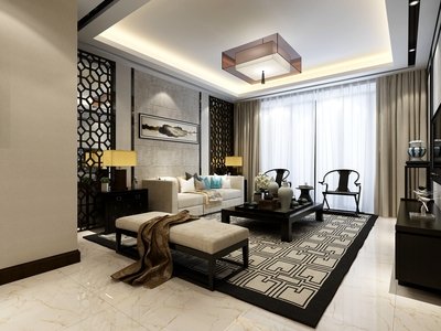 用集成墙面来装修的客厅房