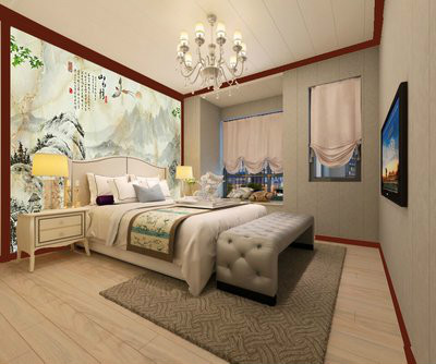 新型集成墙板卧室装修